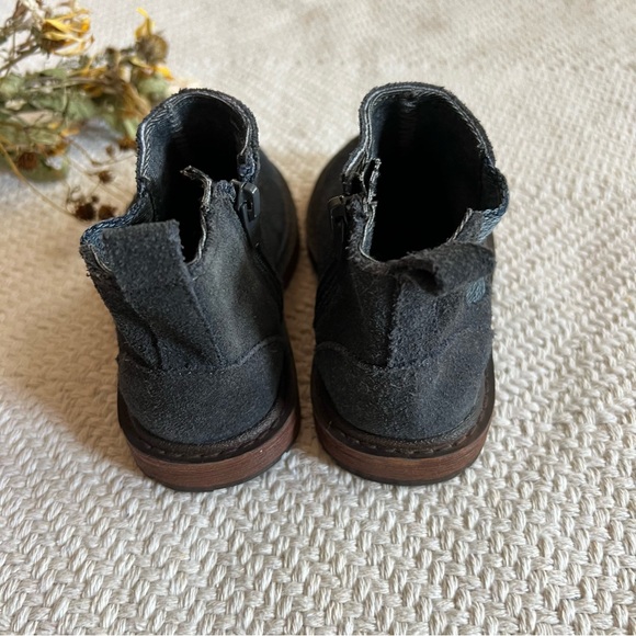 Zara Suede Charcoal Grey Ankle Chelsea Boots - Picture 4 of 7